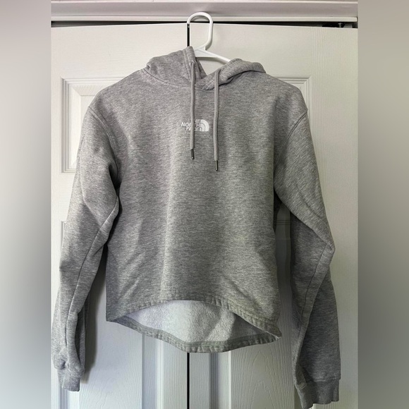 The northface grey cropped hoodie - Picture 1 of 1